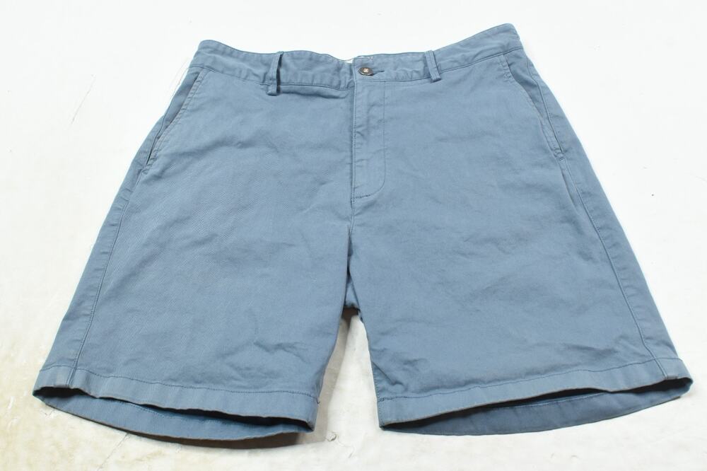 Flint and Tinder 365 Chino Shorts Mens 32 Steel Blue Cotton Casual